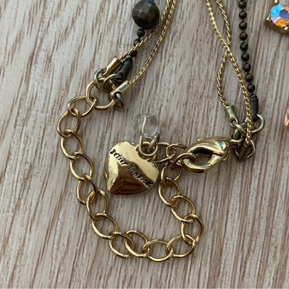 Betsey Johnson vintage y2k butterfly rhinestone multi chain necklace - Picture 8 of 8